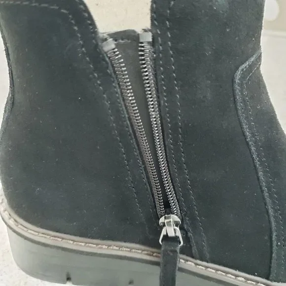 Clarks Collection Women's Size 7 W Airabell Suede Wedge Ankle Bootie Black NEW - Picture 13 of 13